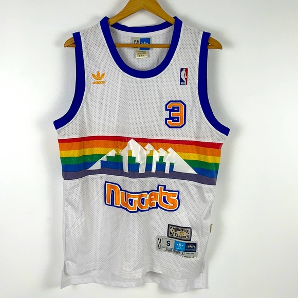 NBA Adidas Throwback Denver Nuggets Allen Iverson Jersey
